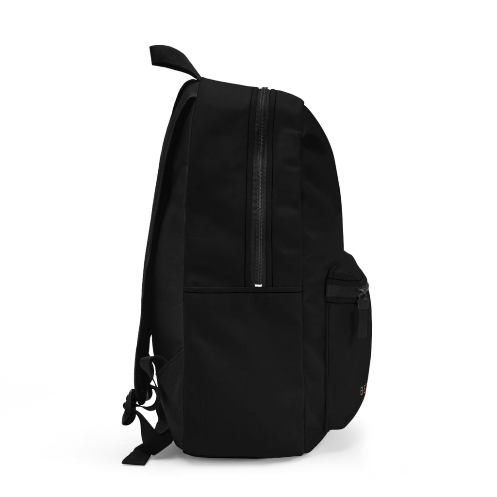 Minimalist Black Backpack - "Better When Clean" - Stylish and Functional