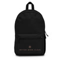 Minimalist Black Backpack - "Better When Clean" - Stylish and Functional