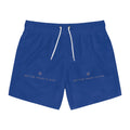 Men's Blue Swim Trunks - 'Better When Clean' Summer Shorts
