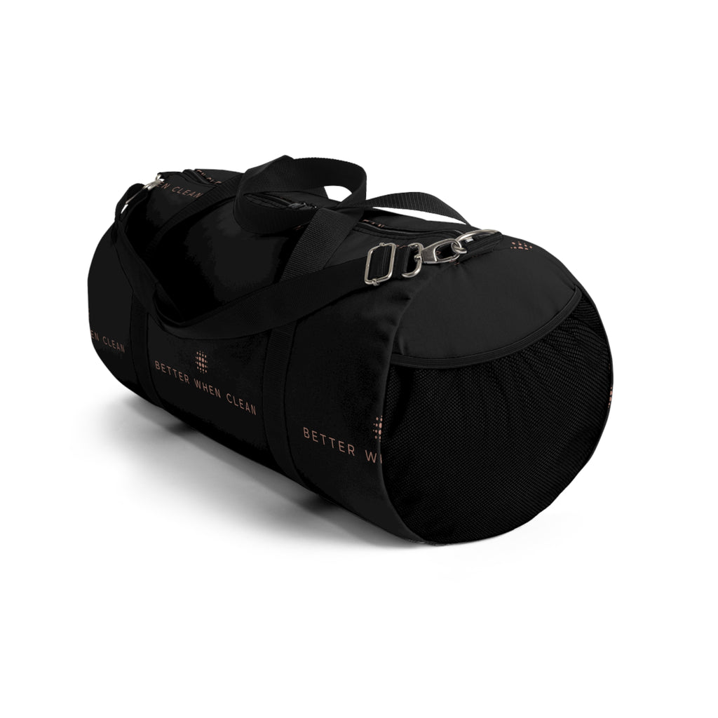Stylish Duffel Bag - Motivational 'Better When Clean' Design for Gym & Travel