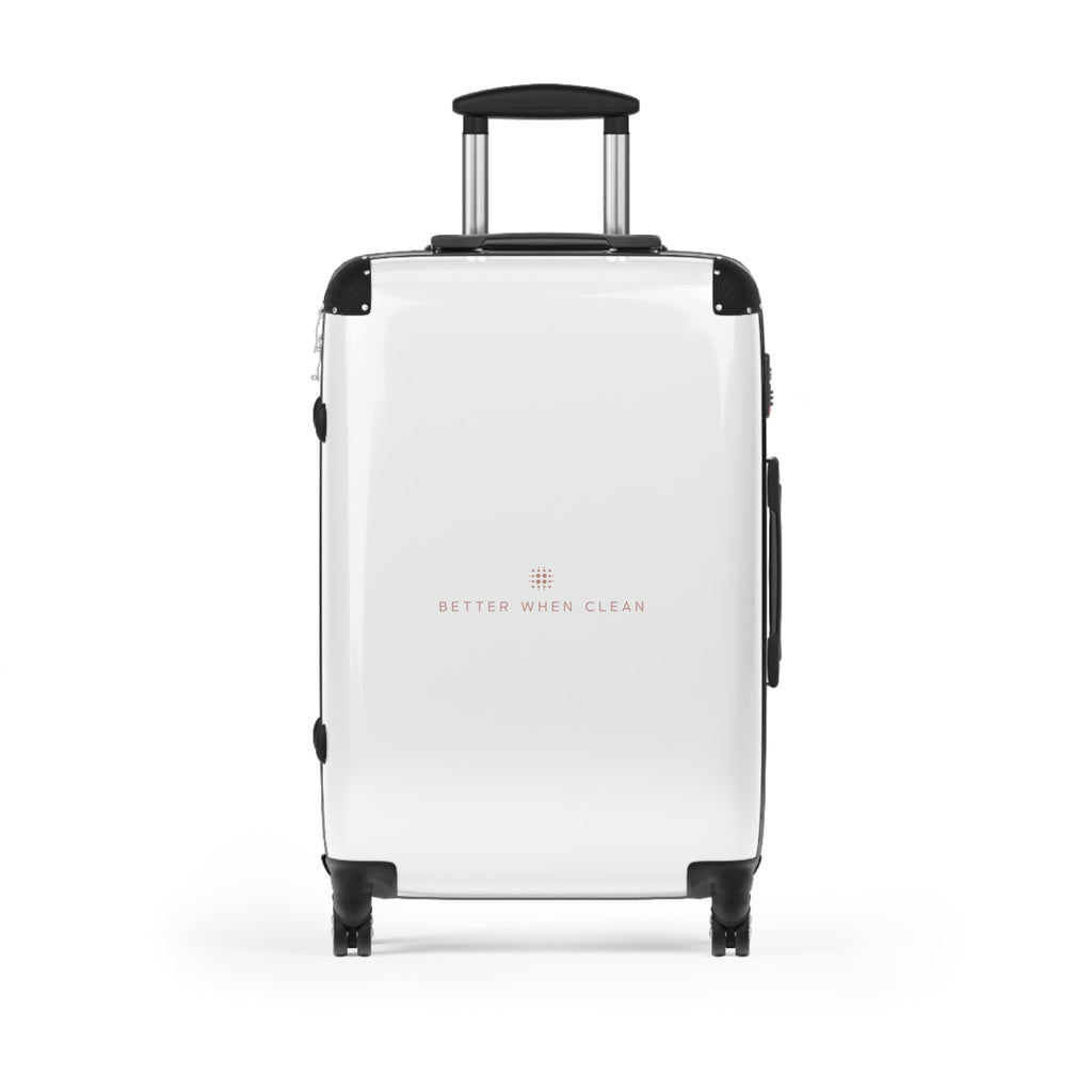 Sleek Travel Suitcase with 'Better When Clean' Design