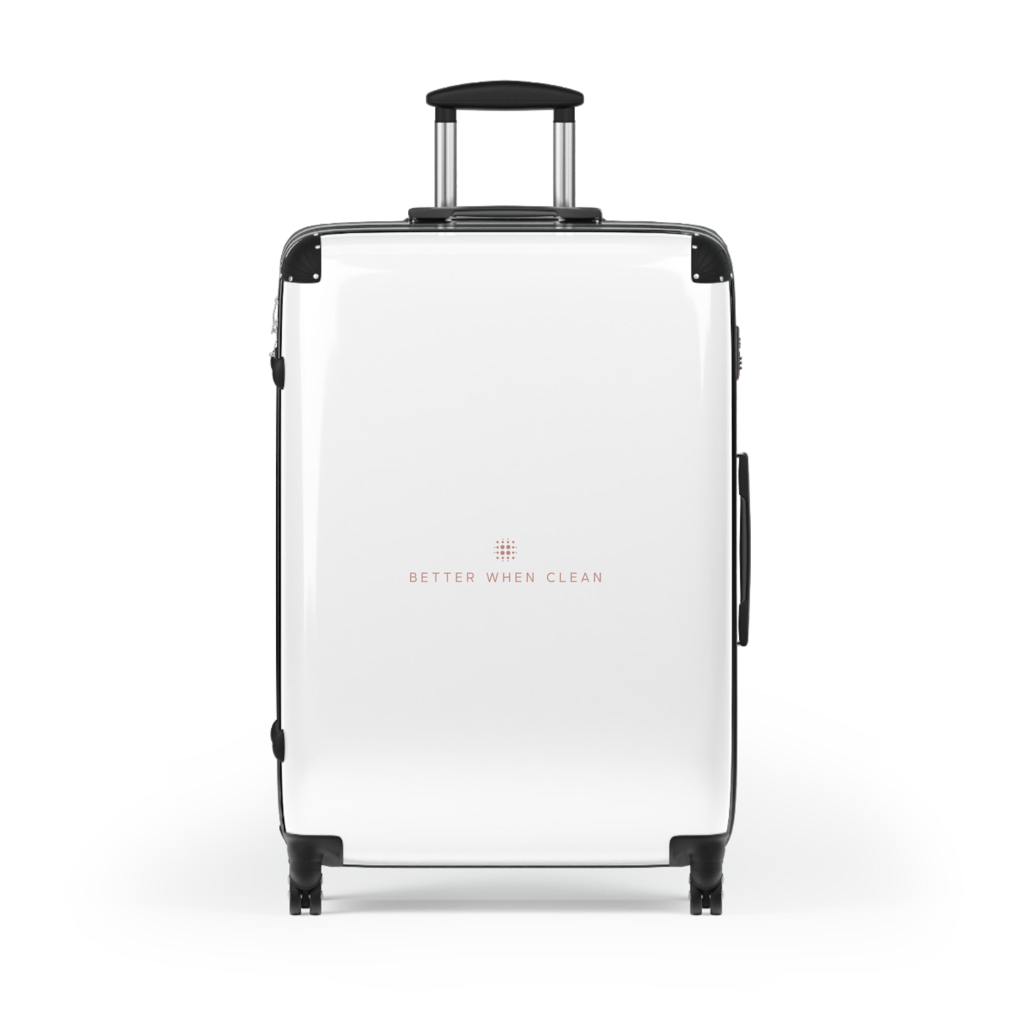 Sleek Travel Suitcase with 'Better When Clean' Design
