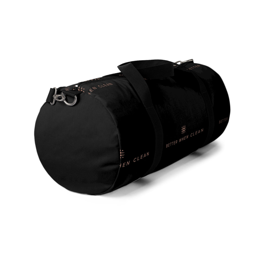 Stylish Duffel Bag - Motivational 'Better When Clean' Design for Gym & Travel