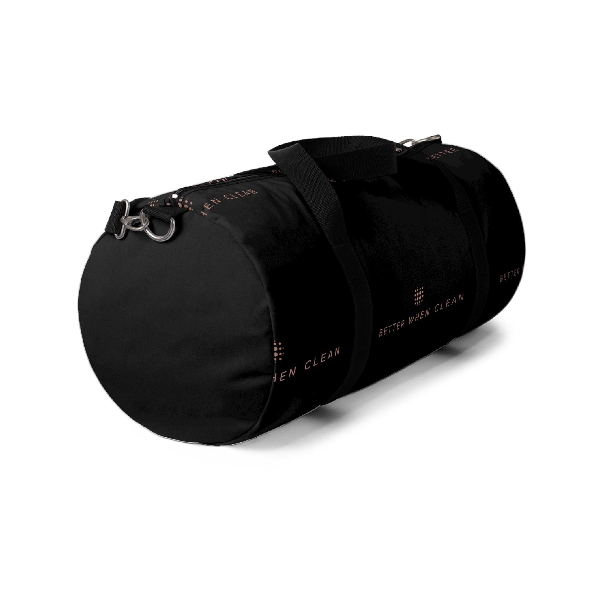 Stylish Duffel Bag - Motivational 'Better When Clean' Design for Gym & Travel
