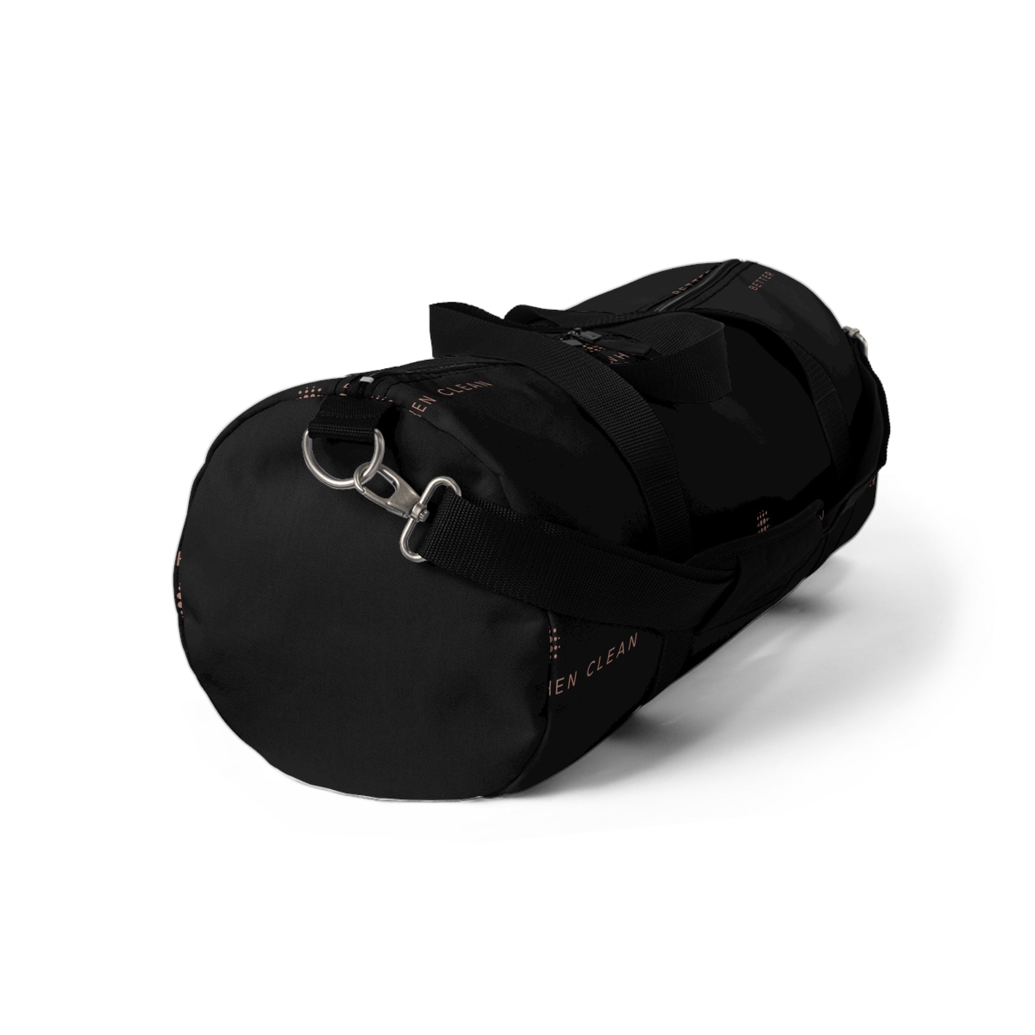 Stylish Duffel Bag - Motivational 'Better When Clean' Design for Gym & Travel