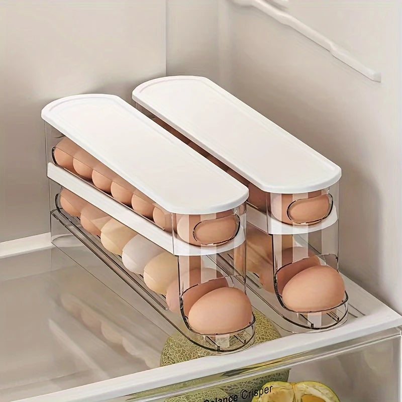 Double-Layer Egg Storage Double-Layer Rolling Egg Storage Box