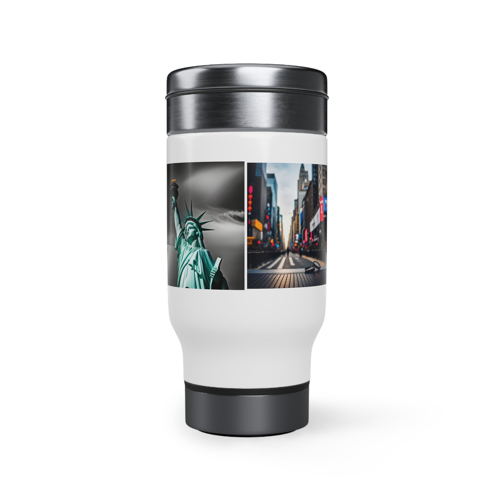 Stainless Steel Travel Mug with Handle, 14oz