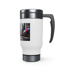 Stainless Steel Travel Mug with Handle, 14oz