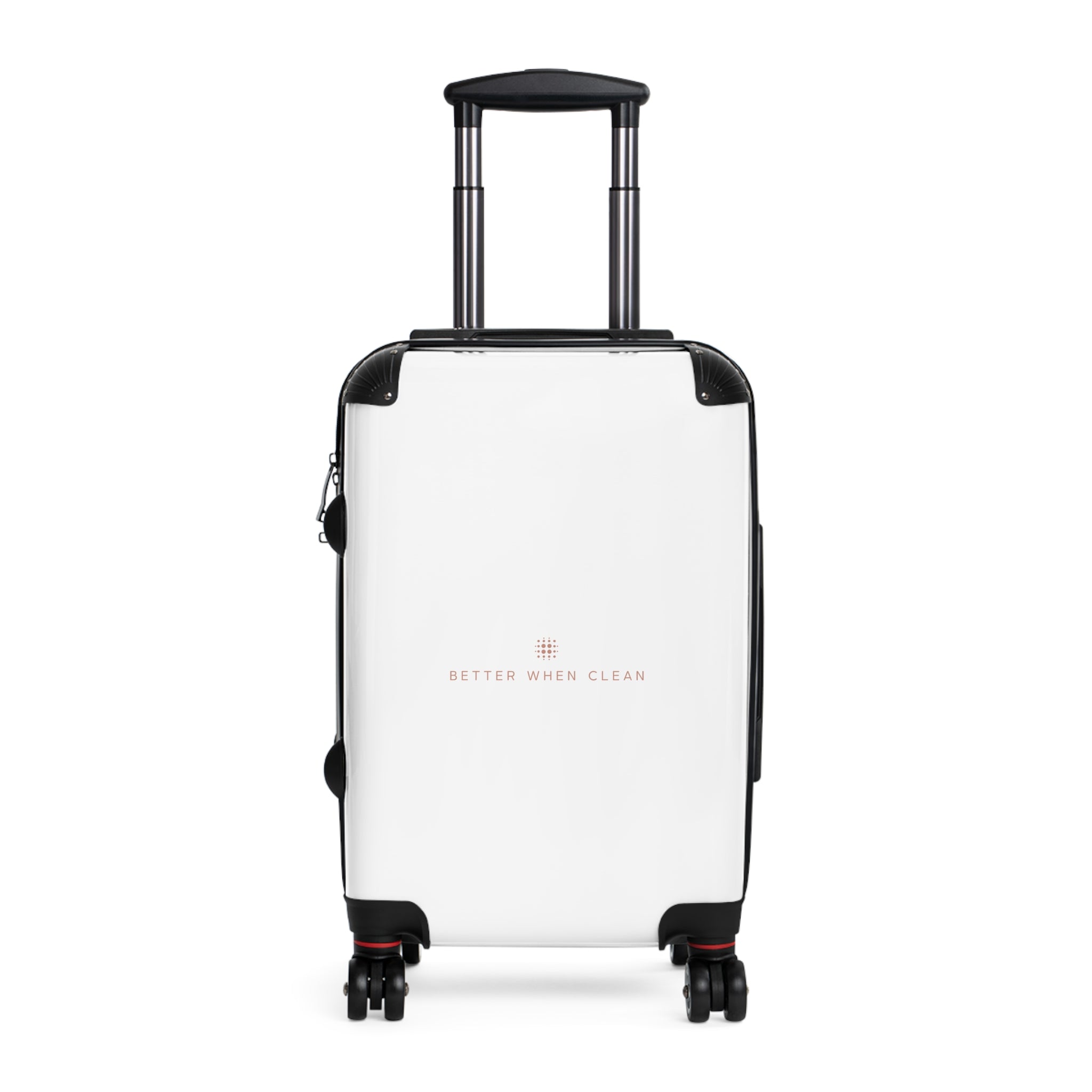Sleek Travel Suitcase with 'Better When Clean' Design