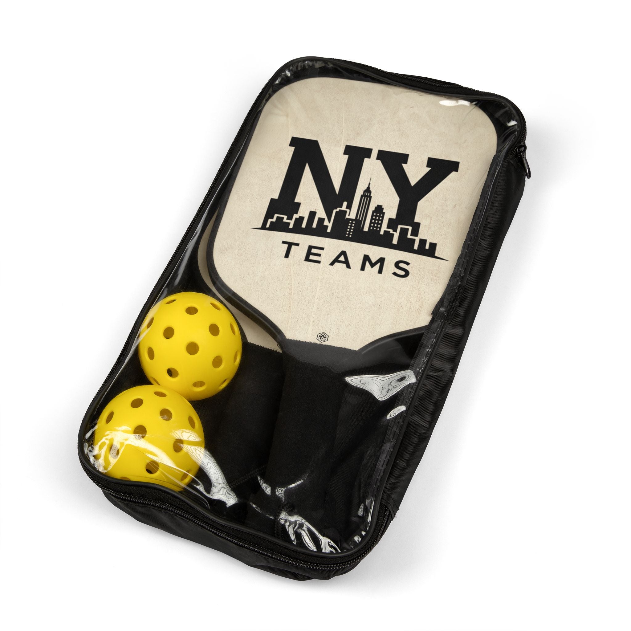 Pickleball Paddle Set — NY Teams Graphic with Balls (2-Pack)