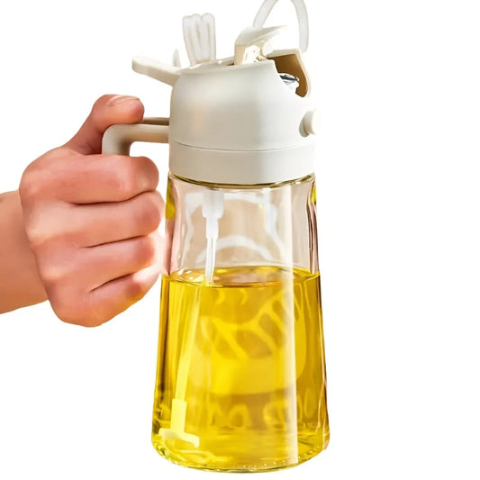 Dual-Purpose Glass Oil Sprayer & Vinegar Dispenser