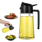 Dual-Purpose Glass Oil Sprayer & Vinegar Dispenser