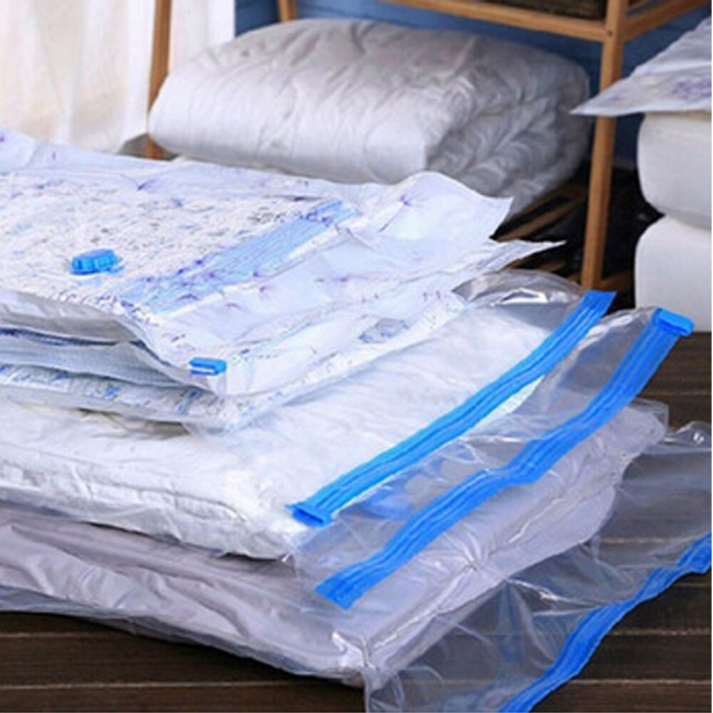 Vacuum Storage Bag Clothes Organizer Bag for Bedding,Pillows,Towel,Space Saver Travel Seal Packet With Valve Vacuum Bag Package